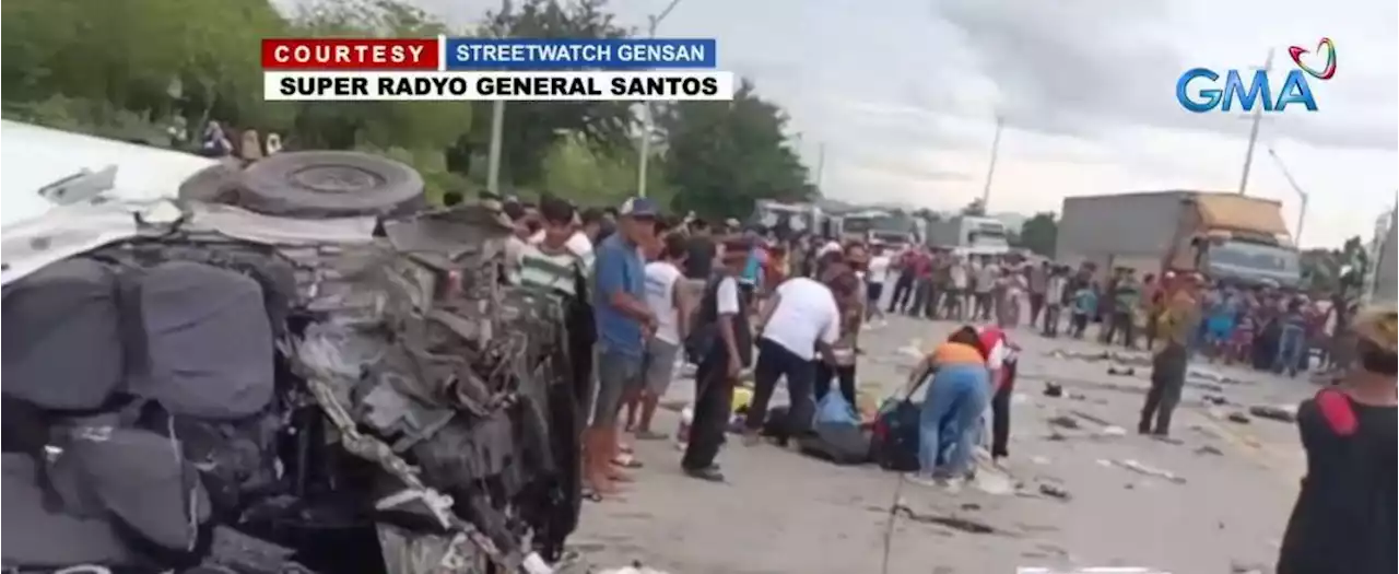8 dead in multiple vehicle collision in GenSan