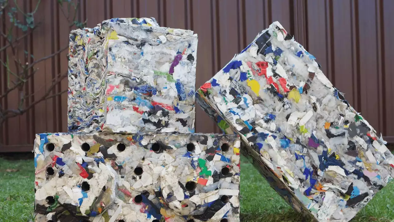 Startup's advanced engineering process transforms plastic waste into building blocks