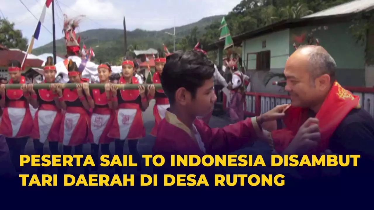 Peserta Sail to Indonesia DIsambut Warga Desa Rutong Ambon