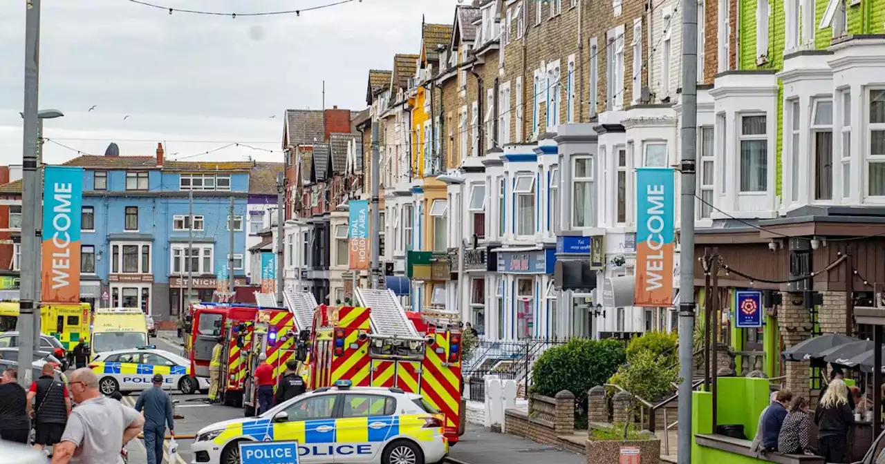 Emergency services descend on Blackpool street after 'electrical fire'