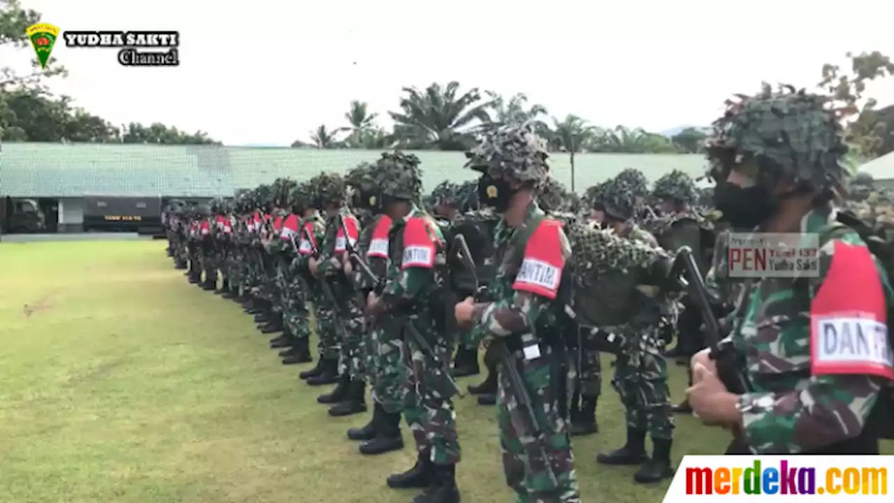 Foto : Siapkan Fisik & Mental, Yonif/133 Yudha Sakti Gembleng Prajuritnya Tugas di Papua | merdeka.com