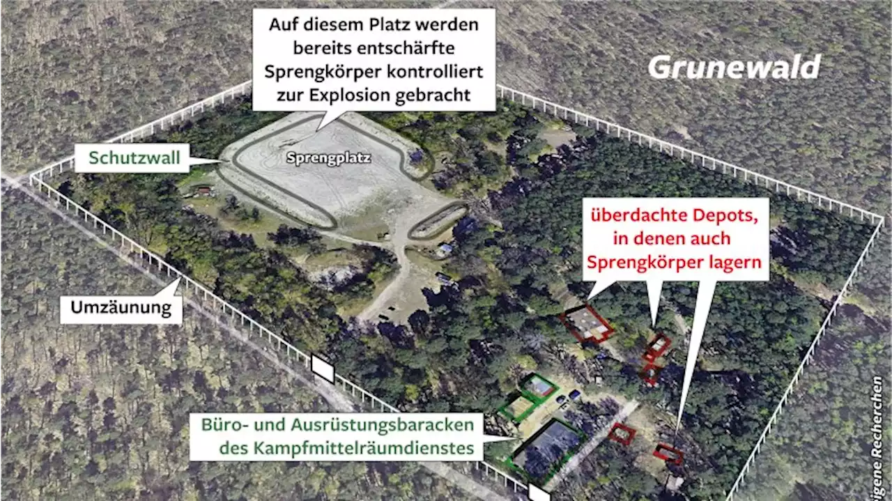 Grunewald: Sprengplatz der Berliner Polizei - Hier lagert tonnenweise Sprengstoff