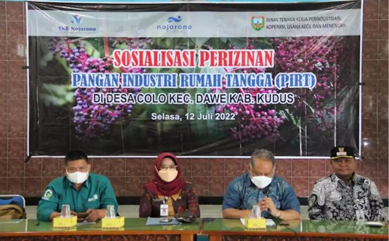 Dorong Kemajuan UMKM Parijoto, PT Nojorono Kudus Gelar Sosialisasi PIRT