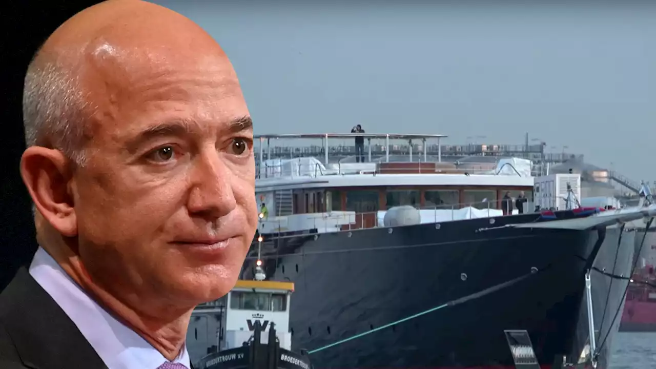 Jeff Bezos' Mega Yacht Towed Away Amid Dutch Bridge Backlash