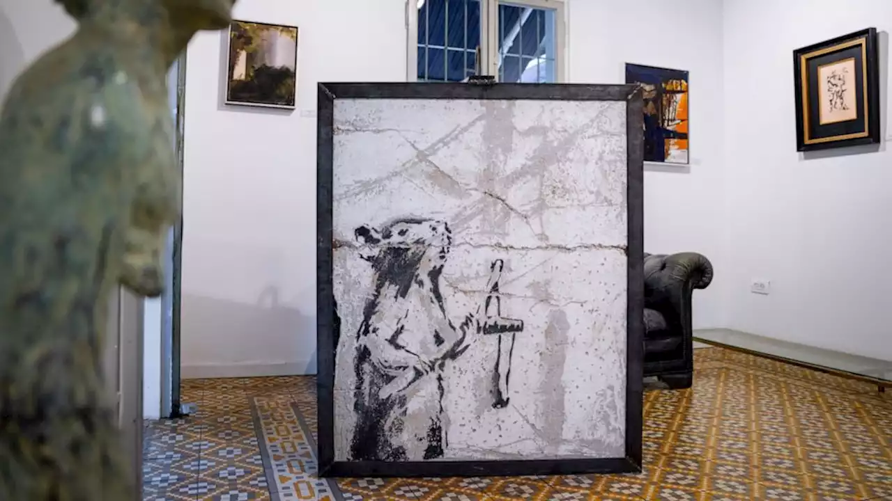 Banksy painting sprayed in West Bank resurfaces in Tel Aviv