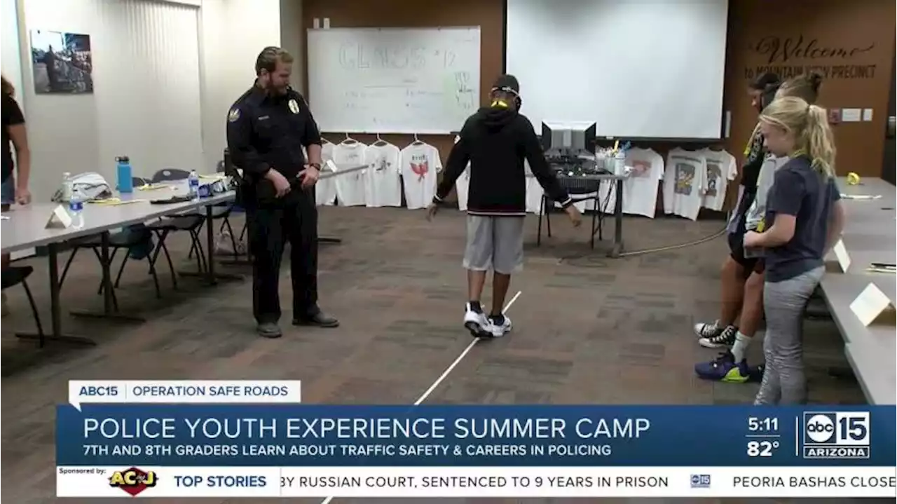 Phoenix Police Department summer camp wraps up with traffic education for Valley students