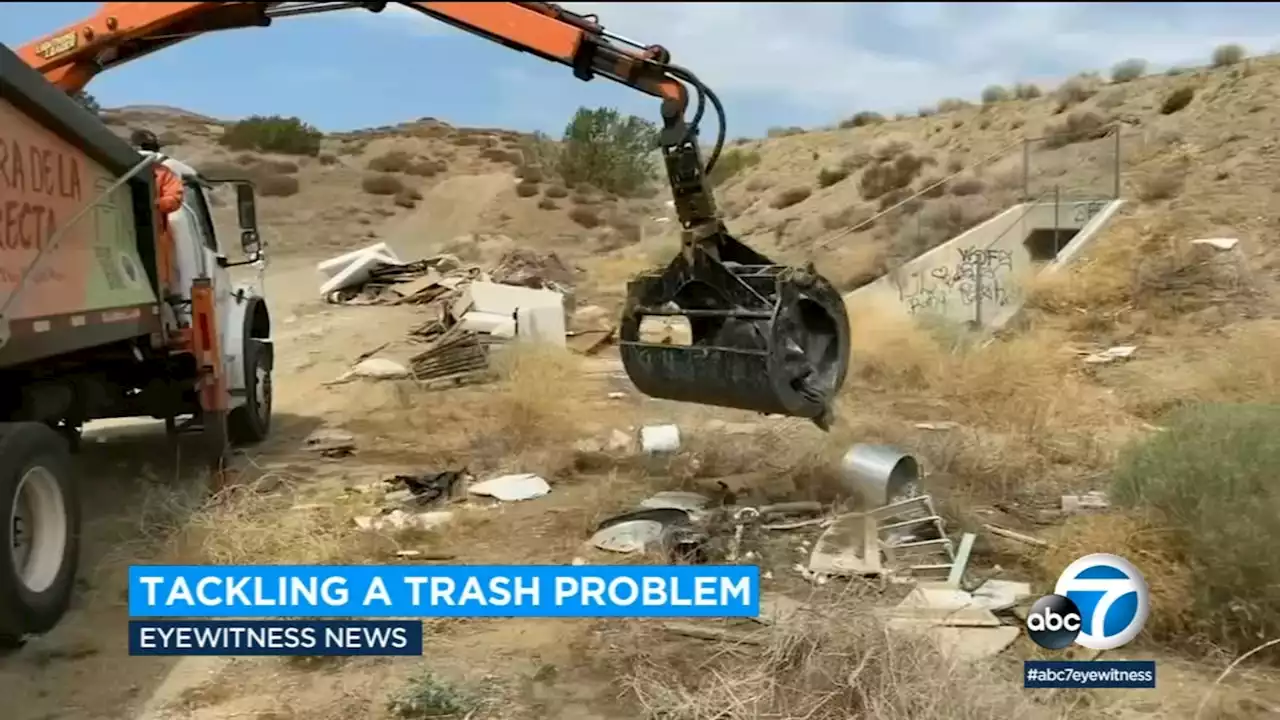 Palmdale battles illegal dumping in open spaces, wetlands