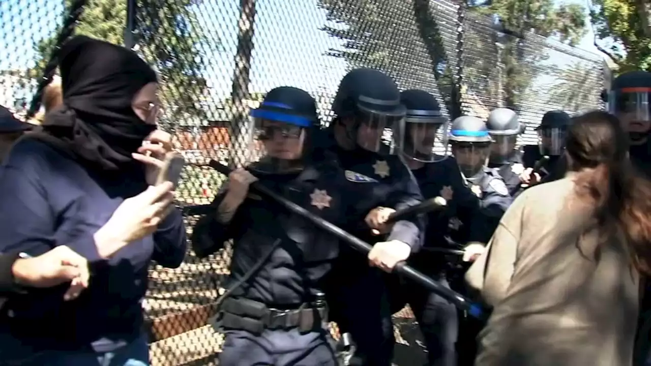 UC Berkeley calls off construction at People's Park after protesters, police clash; 7 arrested