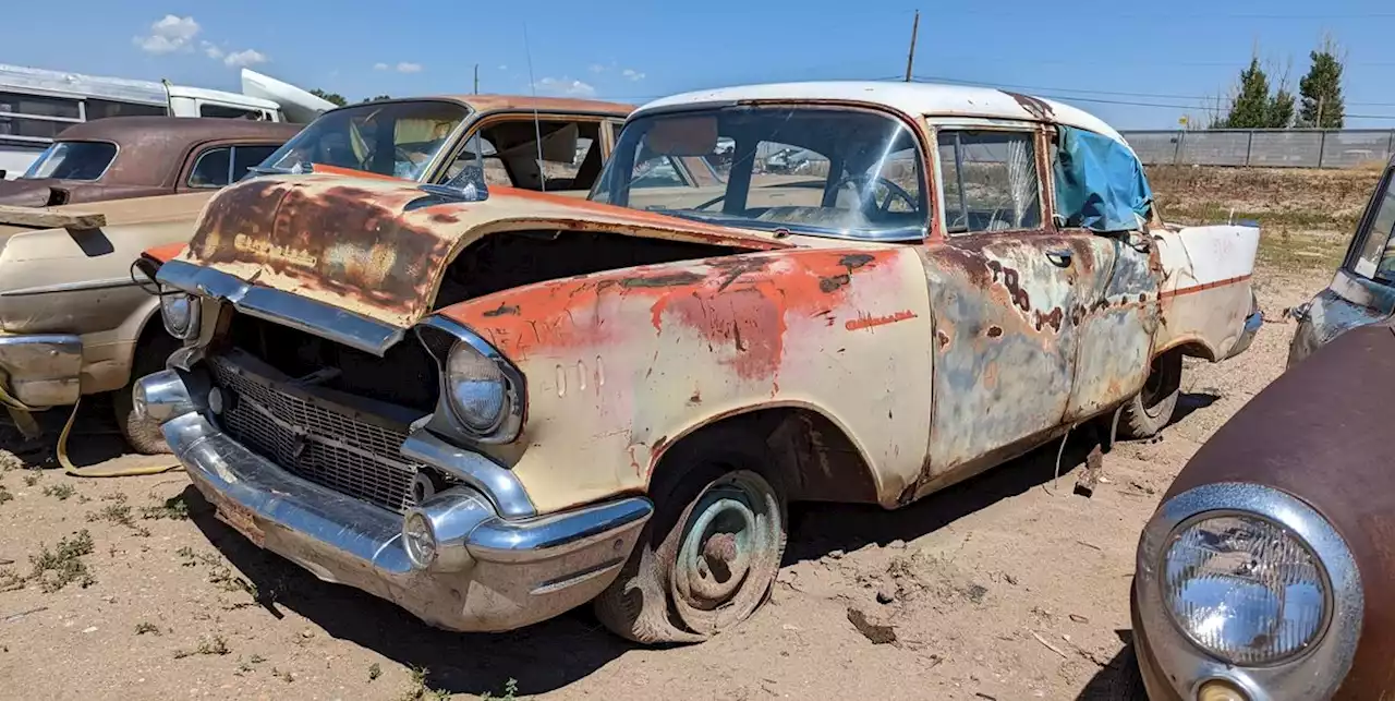 1957 Chevrolet One-Fifty Sedan Is Junkyard Treasure