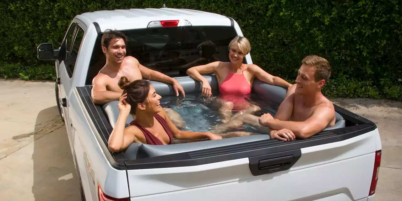 This Inflatable Pool for the Back of Your Truck Means You Can Cool Off Wherever