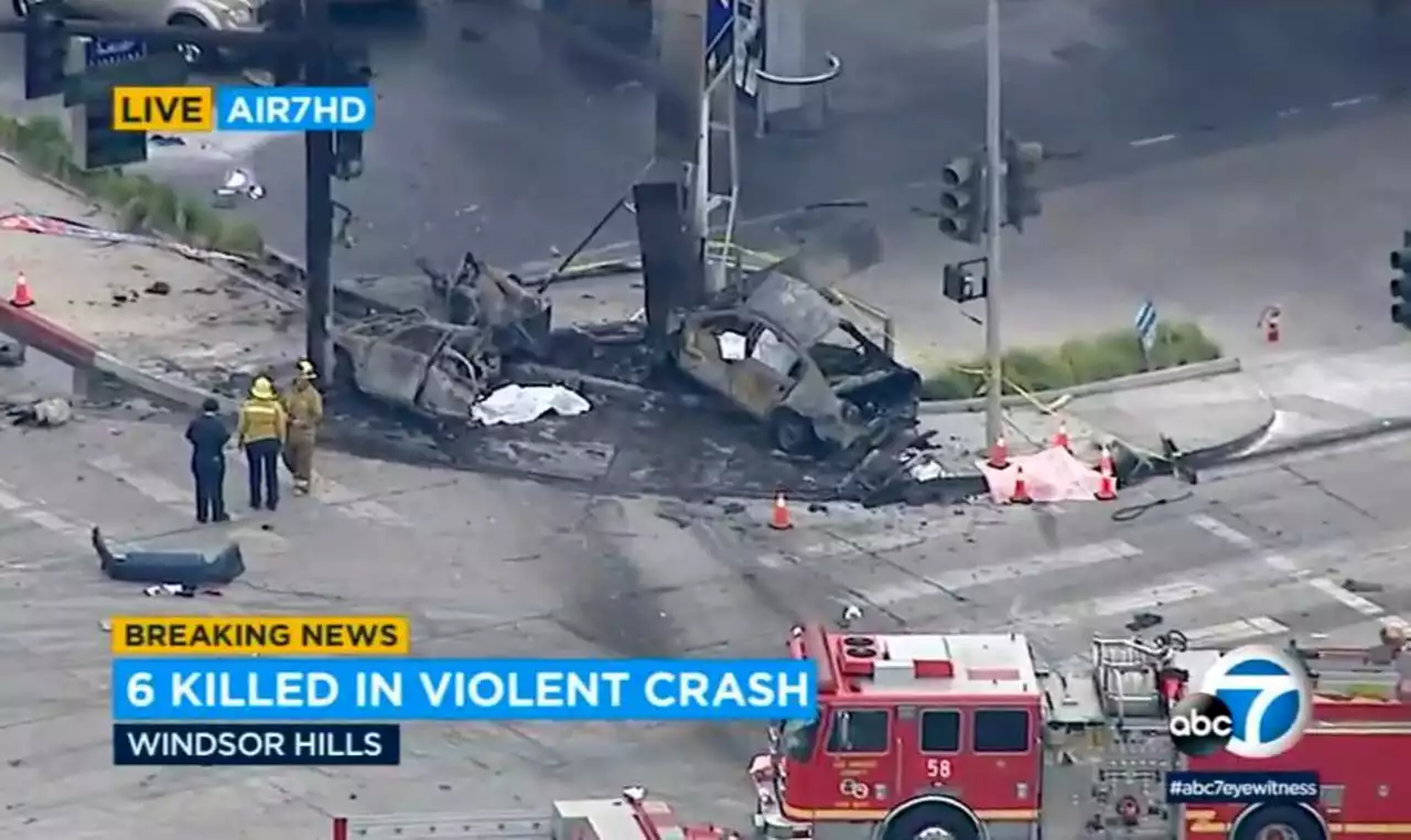 Horrific crash in Los Angeles kills at least 6, including infant