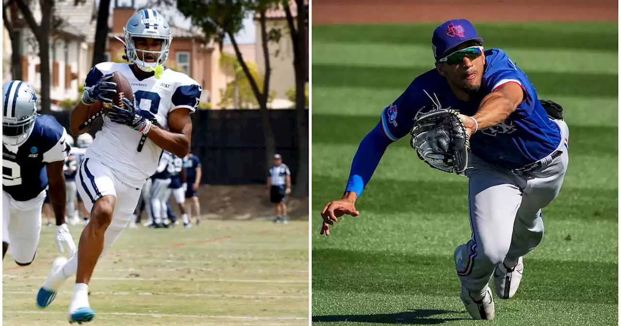 Cowboys WR Jalen Tolbert excited for call-up of Rangers rookie, friend Bubba Thompson