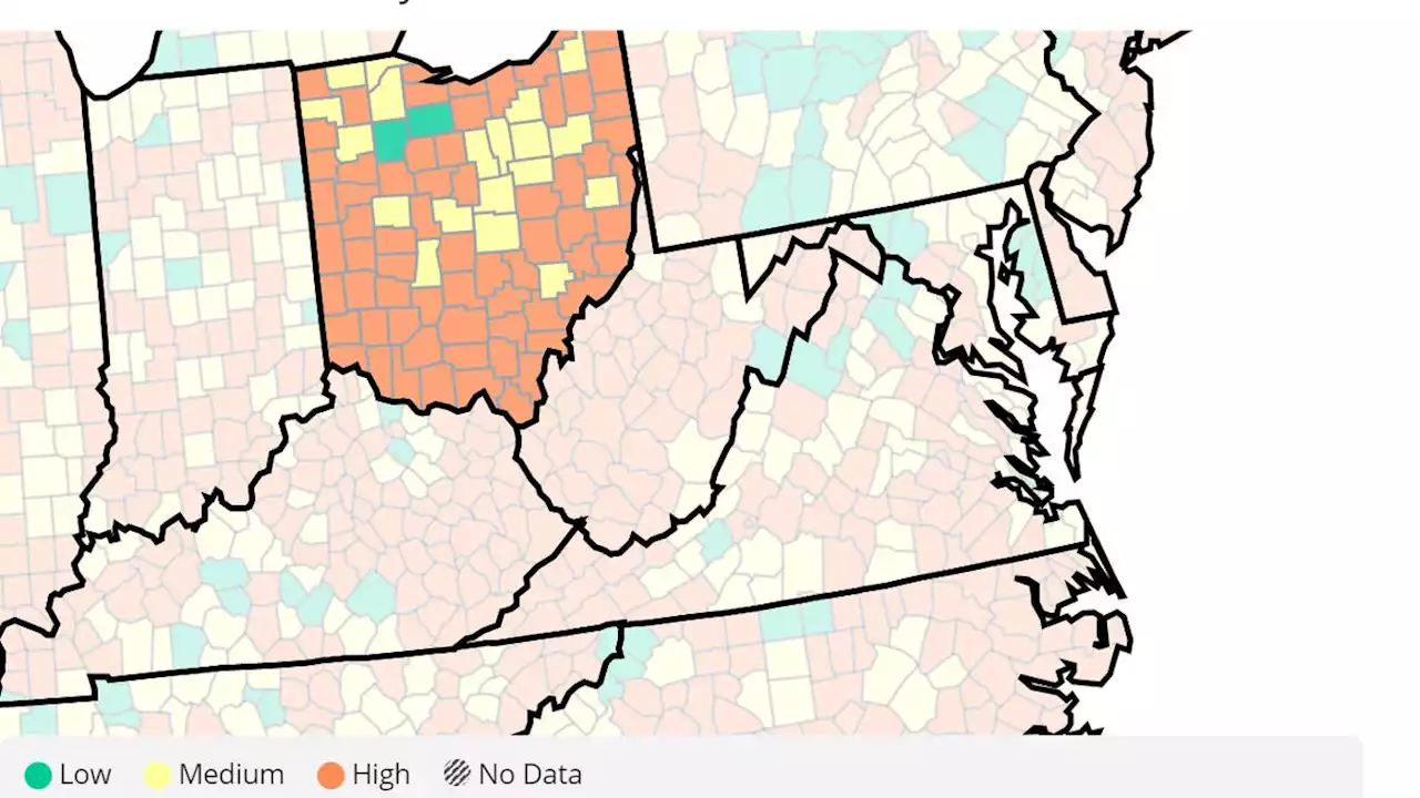 COVID-19: High risk levels expand in Ohio according to CDC