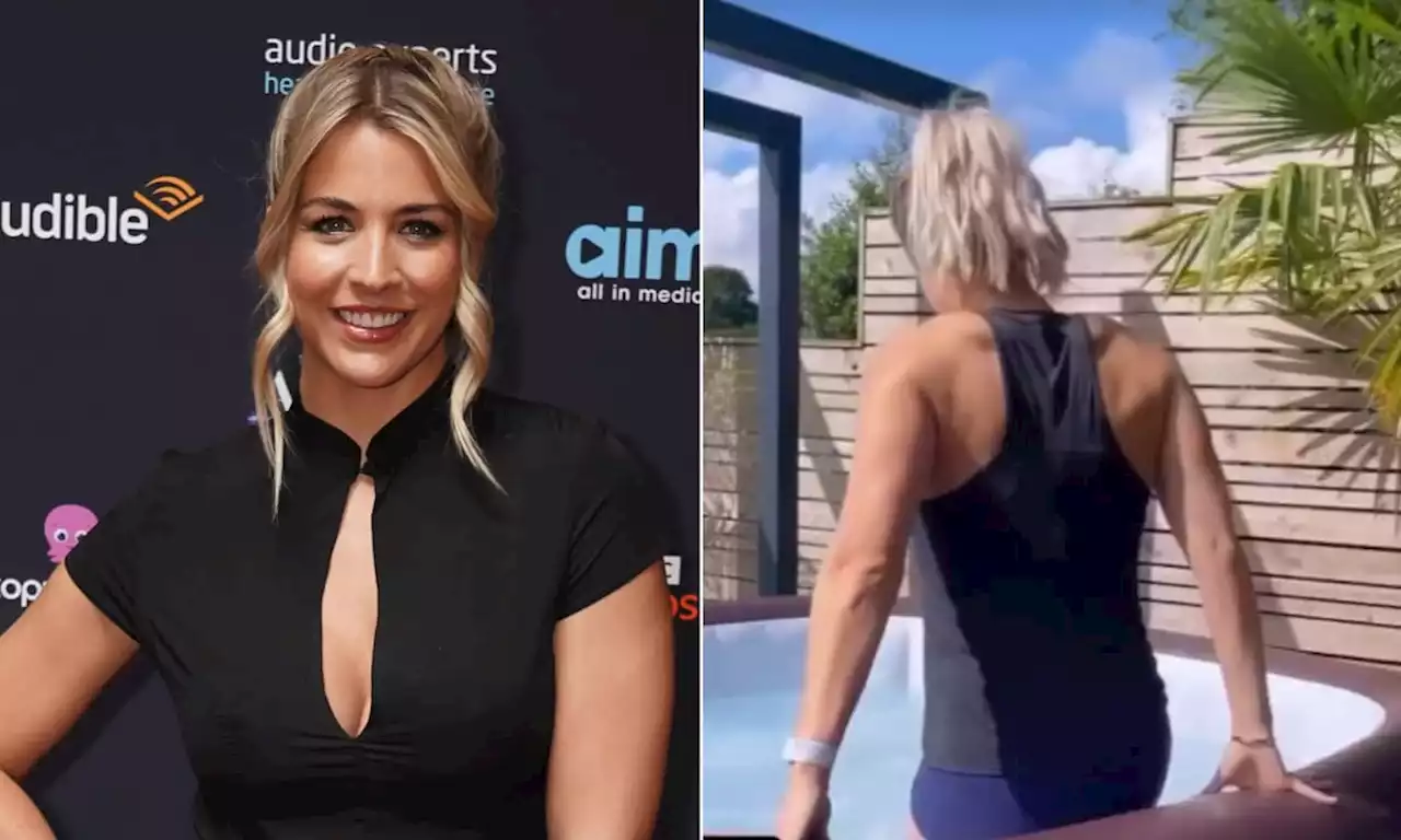 Gemma Atkinson plunges into new £1.2k hot tub at home - watch