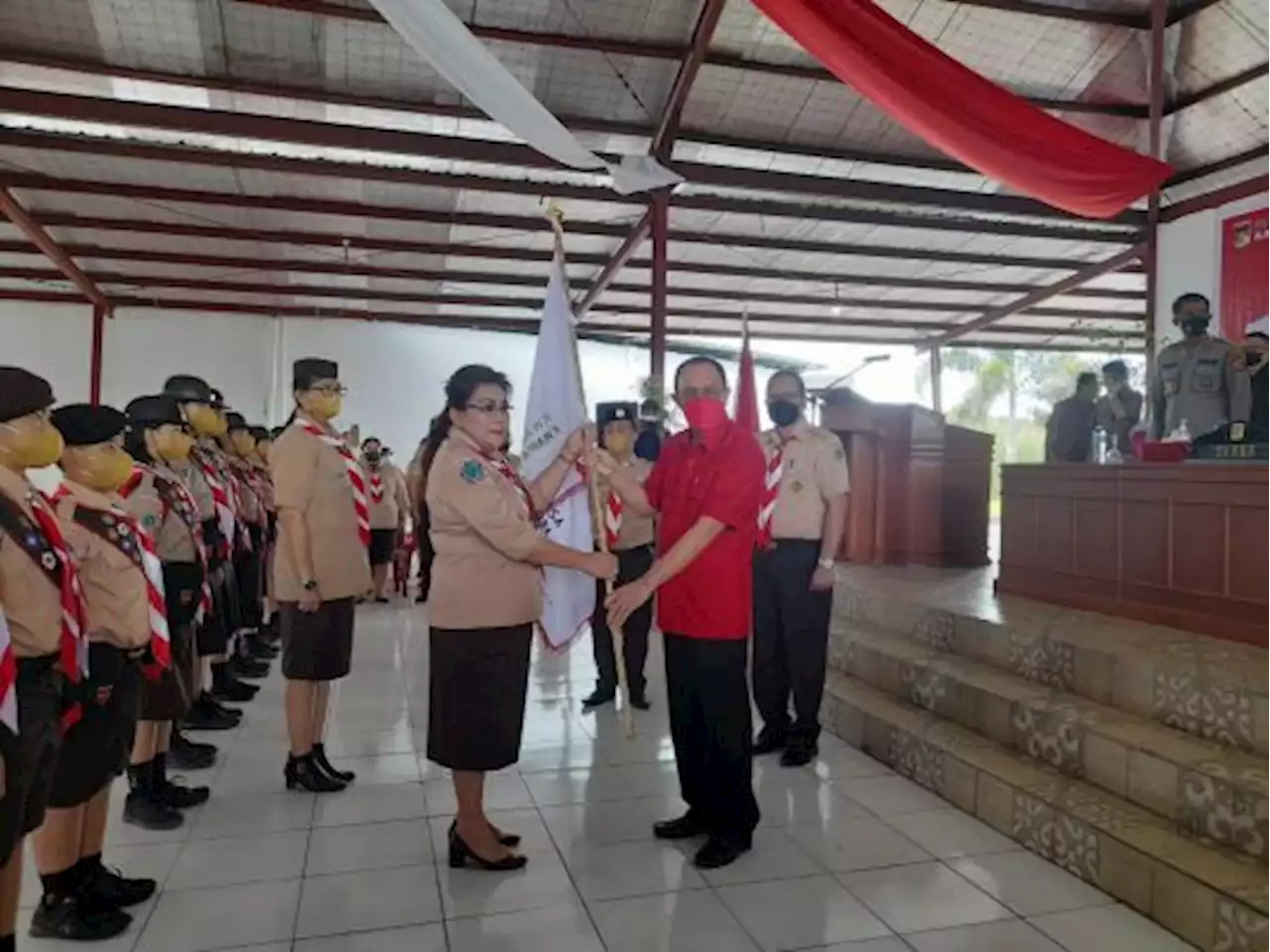 Bupati Minahasa Lepas 16 Pramuka ke Jambore Nasional Cibubur 2022