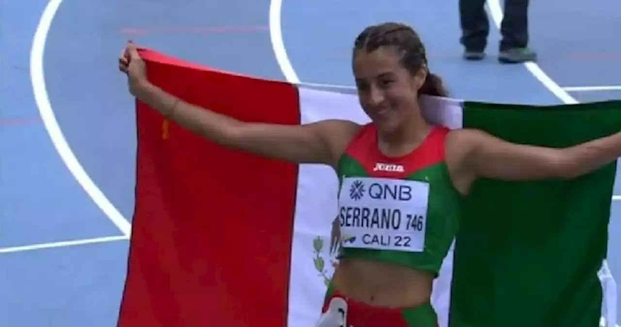 Mexicana Karla Serrano gana el oro en la marcha femenil de Cali Sub-20