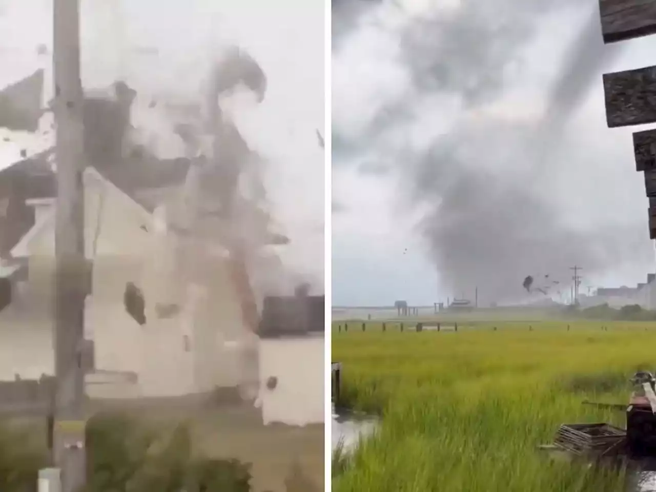 Shocking video captured moment a waterspout slammed into small US island, destroying several houses | Businessinsider