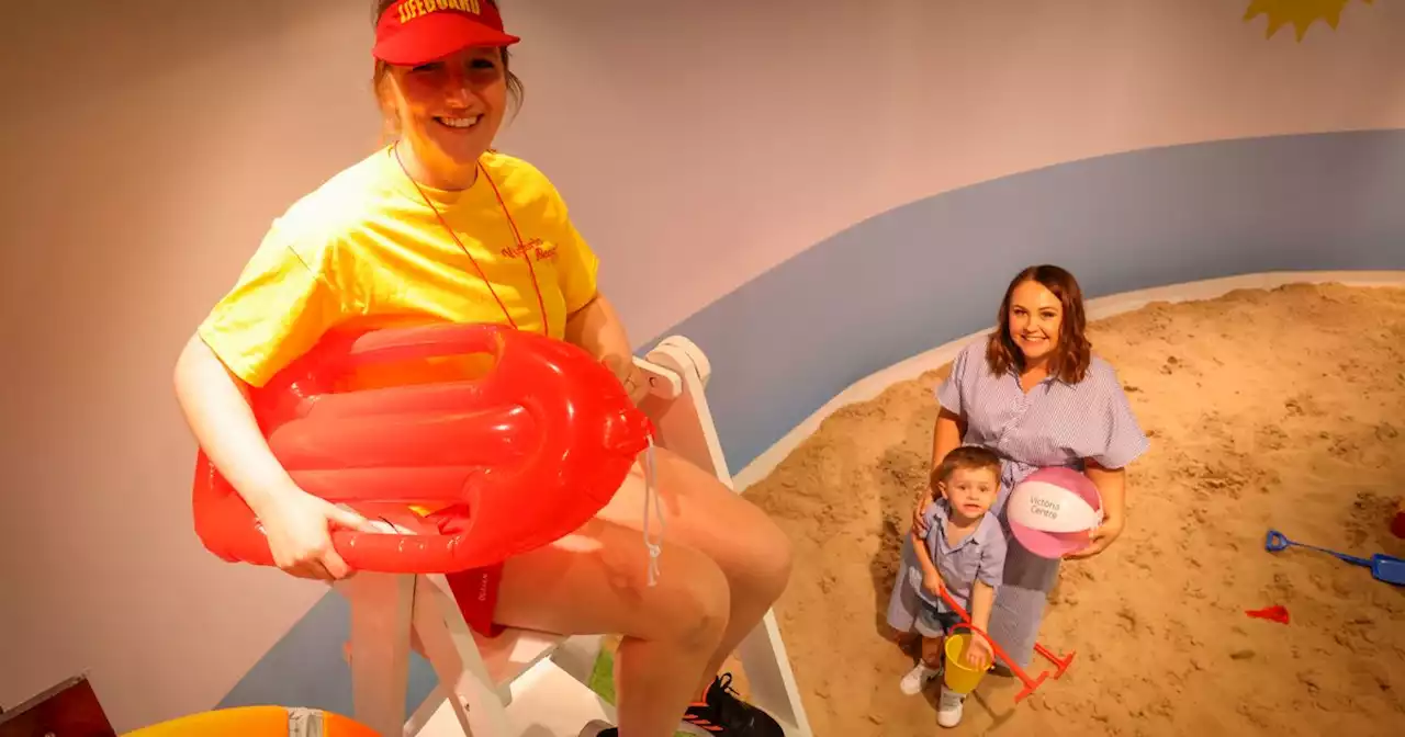 City beach with free attractions open in Victoria Centre shop