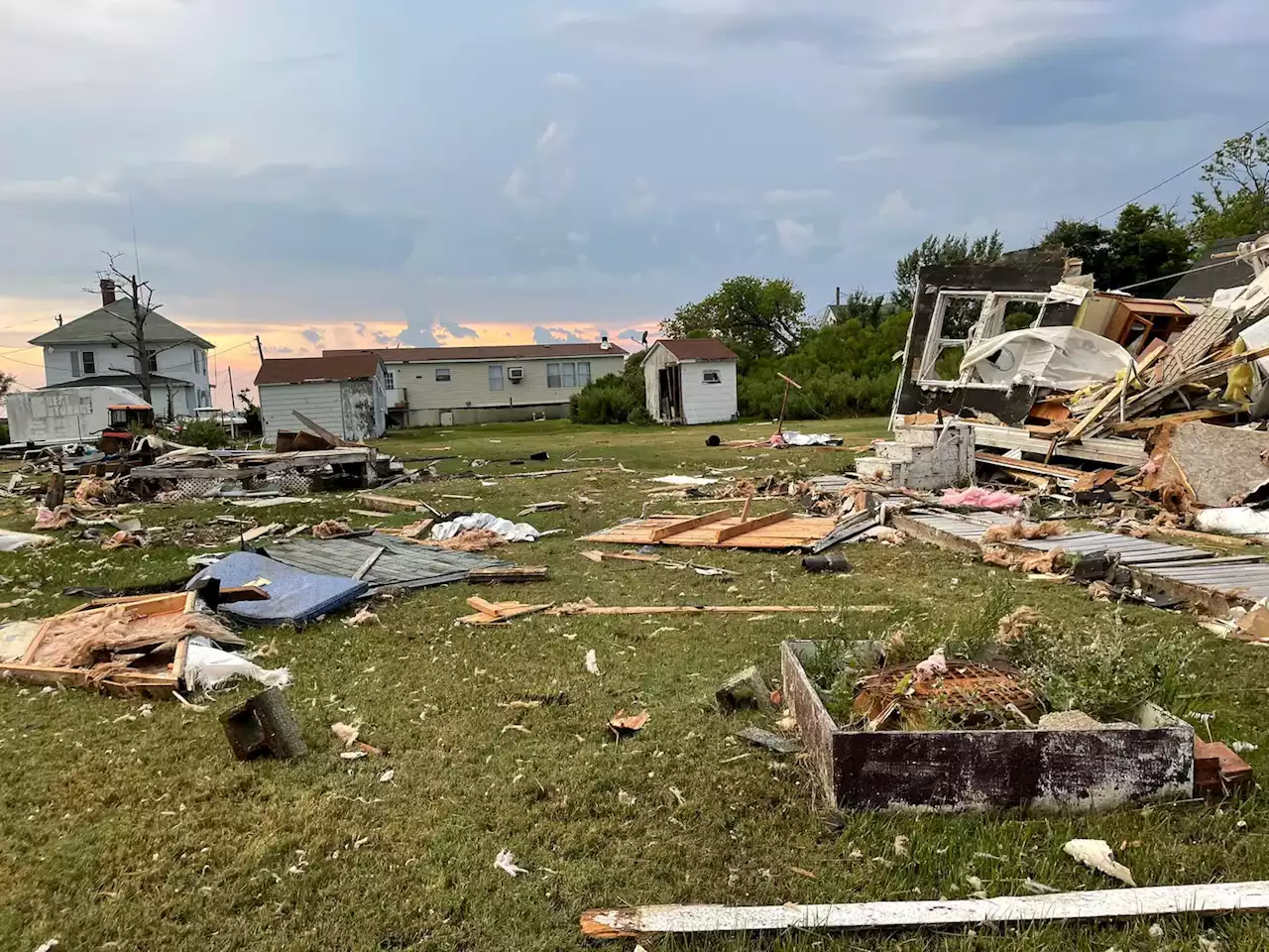 A damaging tornadic waterspout barreled through parts of Smith Island