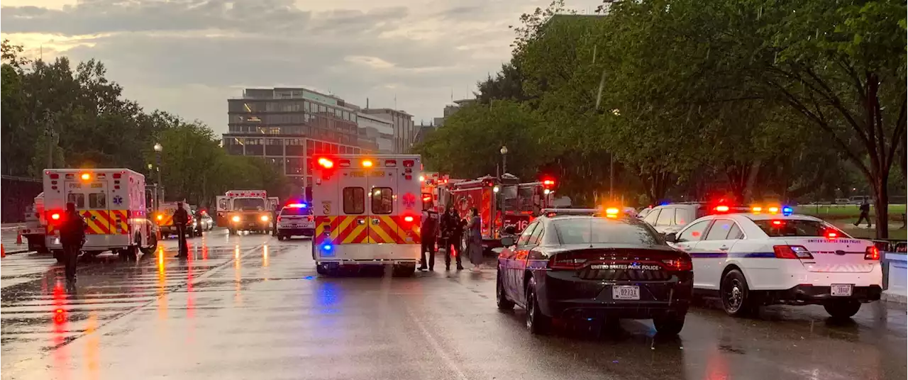 Four critically injured after lightning strike near the White House