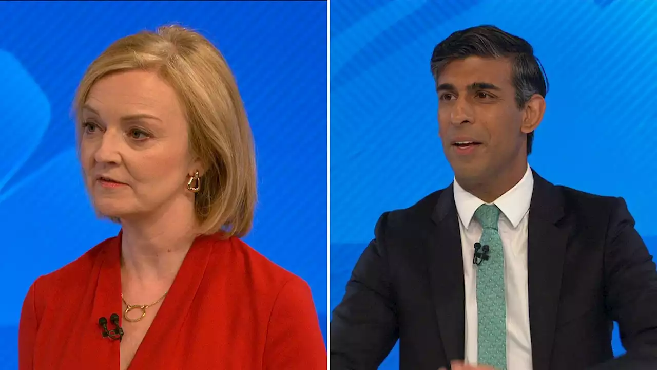 What did Truss and Sunak promise during the Sky News Battle for Number 10?