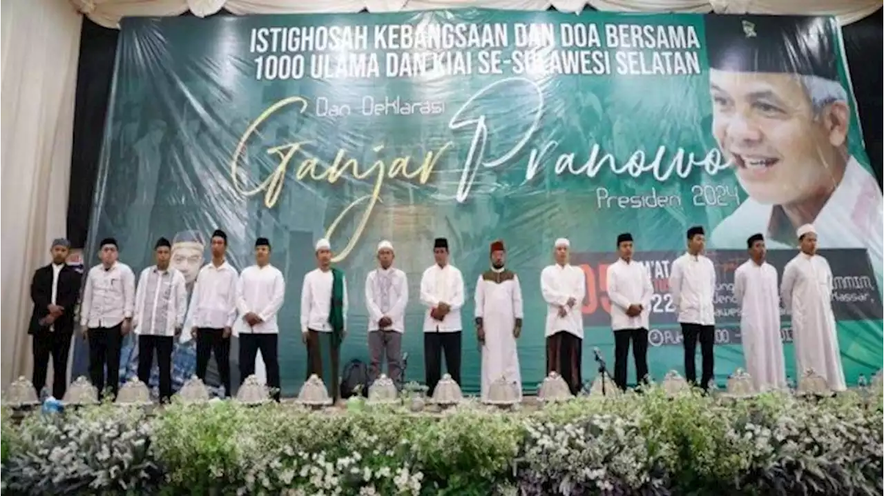 Alasan Ribuan Santri, Ulama dan Kiai se-Sulsel Dukung Ganjar Presiden