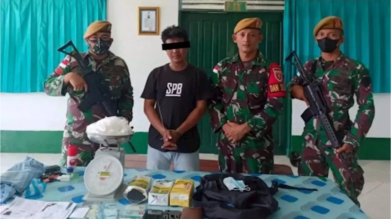 Anak Buah Mayjen TNI Tri Tangkap Penyelundup 1 Kg Sabu dari Malaysia