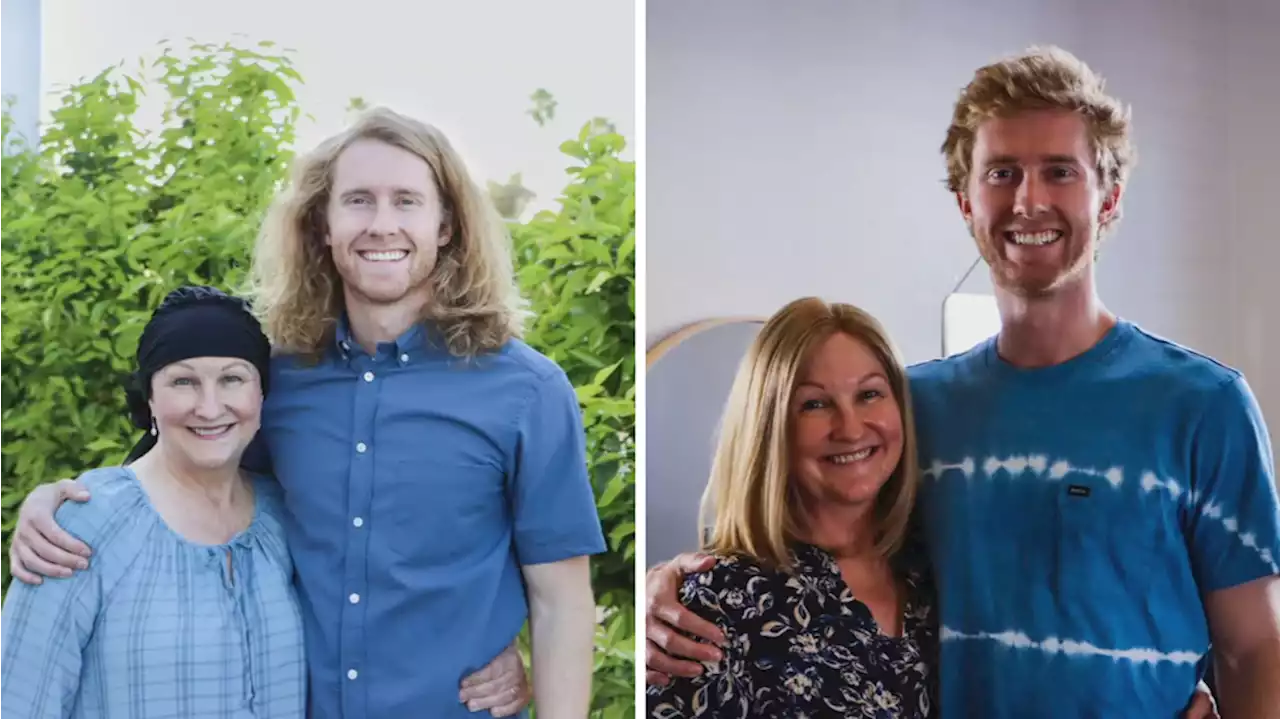 Man grows out hair to donate wig to his mom