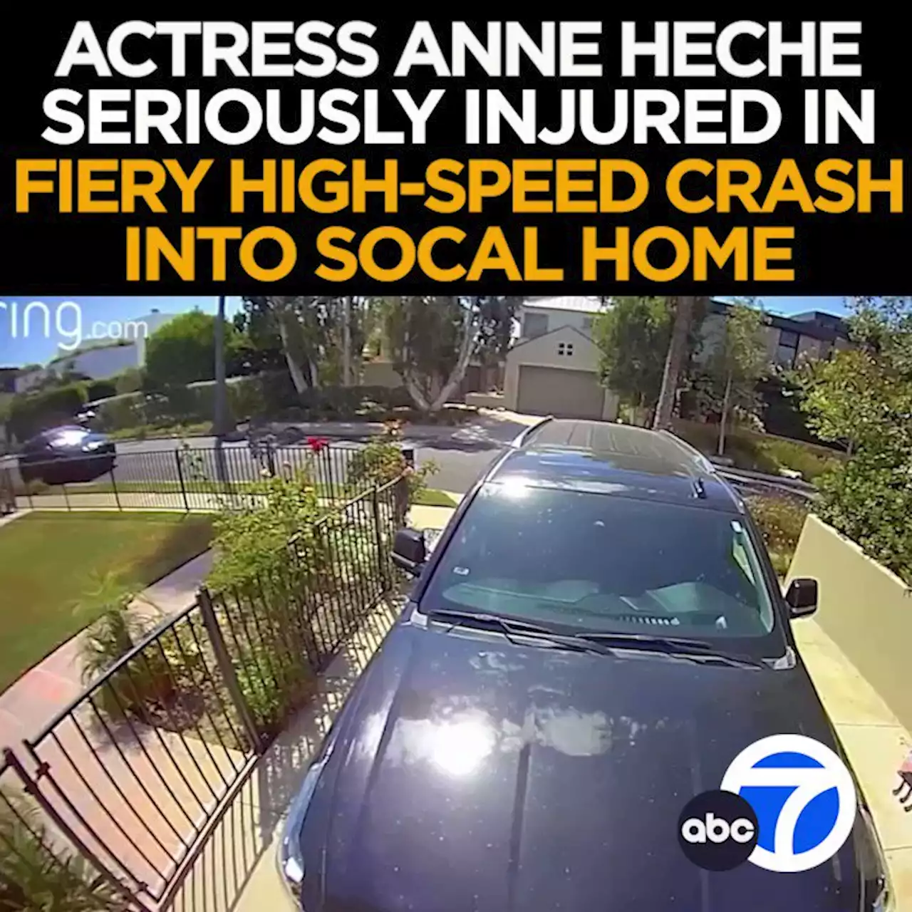 Actress Anne Heche seriously injured after car slams into Mar Vista home, reports say