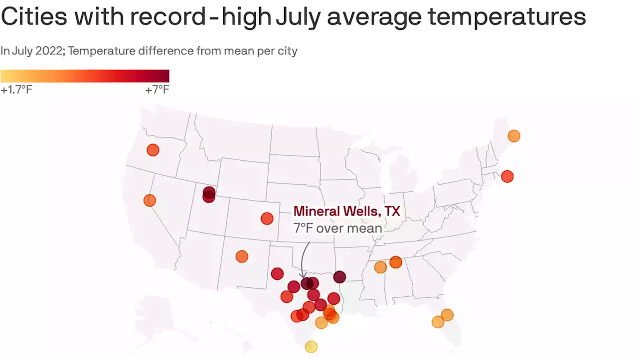 U.S. heat wave: Here's where temperature records were set in July