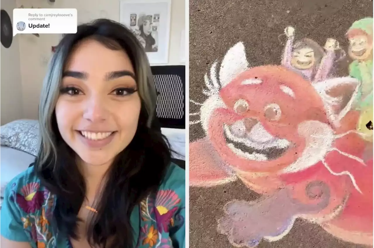 This Young Animator Is Going Mega Viral For Drawing Characters Outside Of Pixar's Gates To Get An Internship