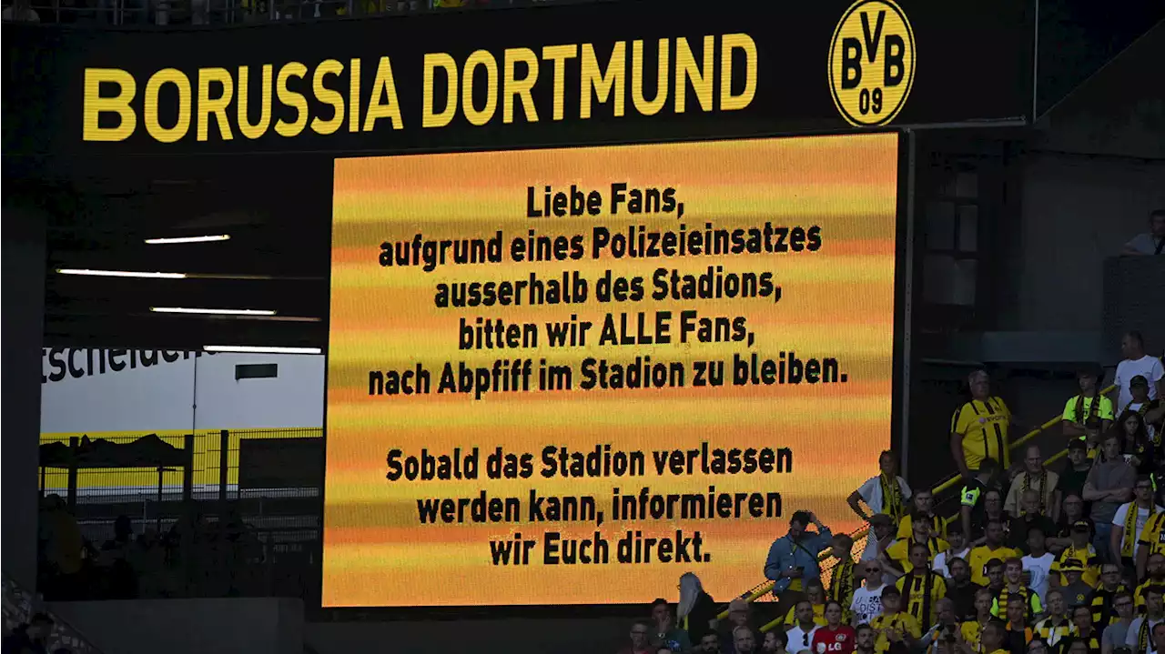 Zuschauer durften BVB-Stadion nicht verlassen!