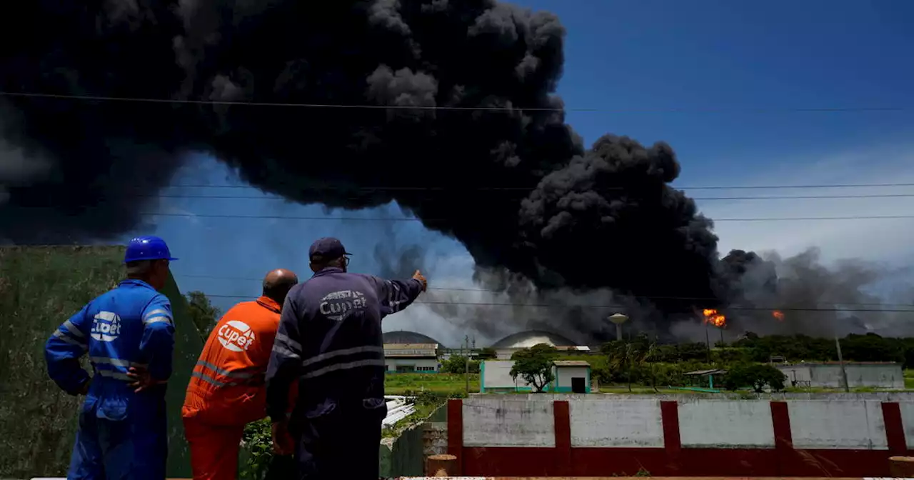 17 missing, dozens hurt as fire rages in Cuban oil tank farm