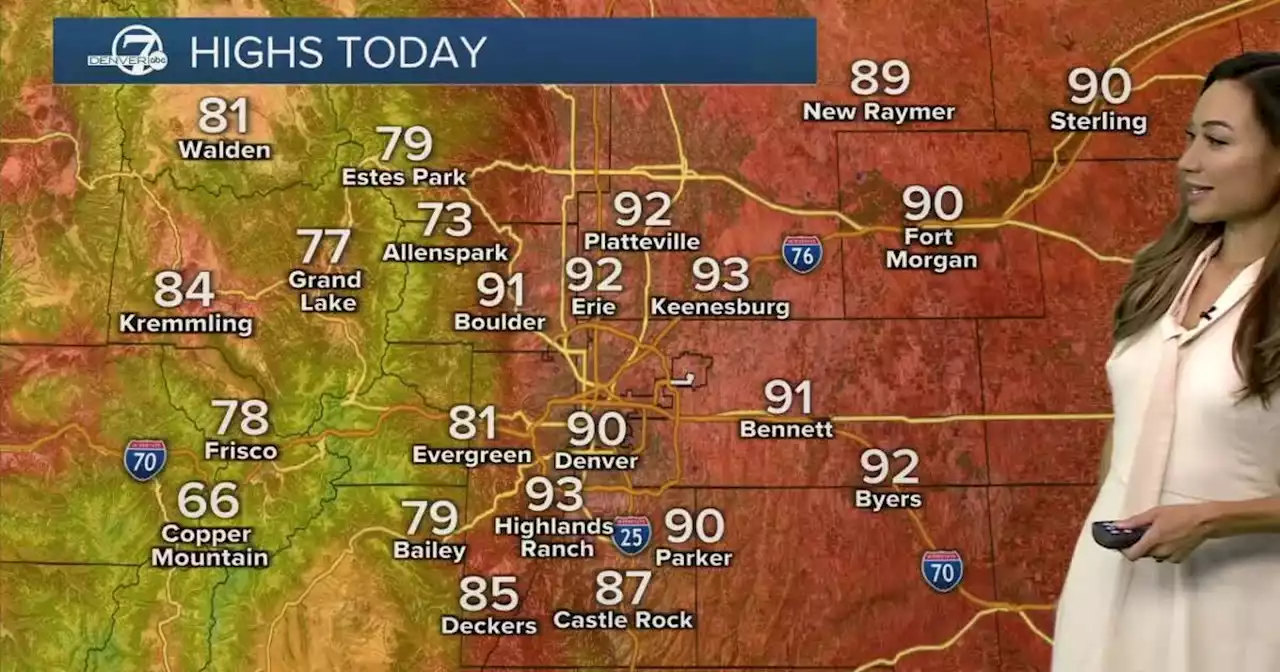 Not as hot Saturday, with scattered late-day storms