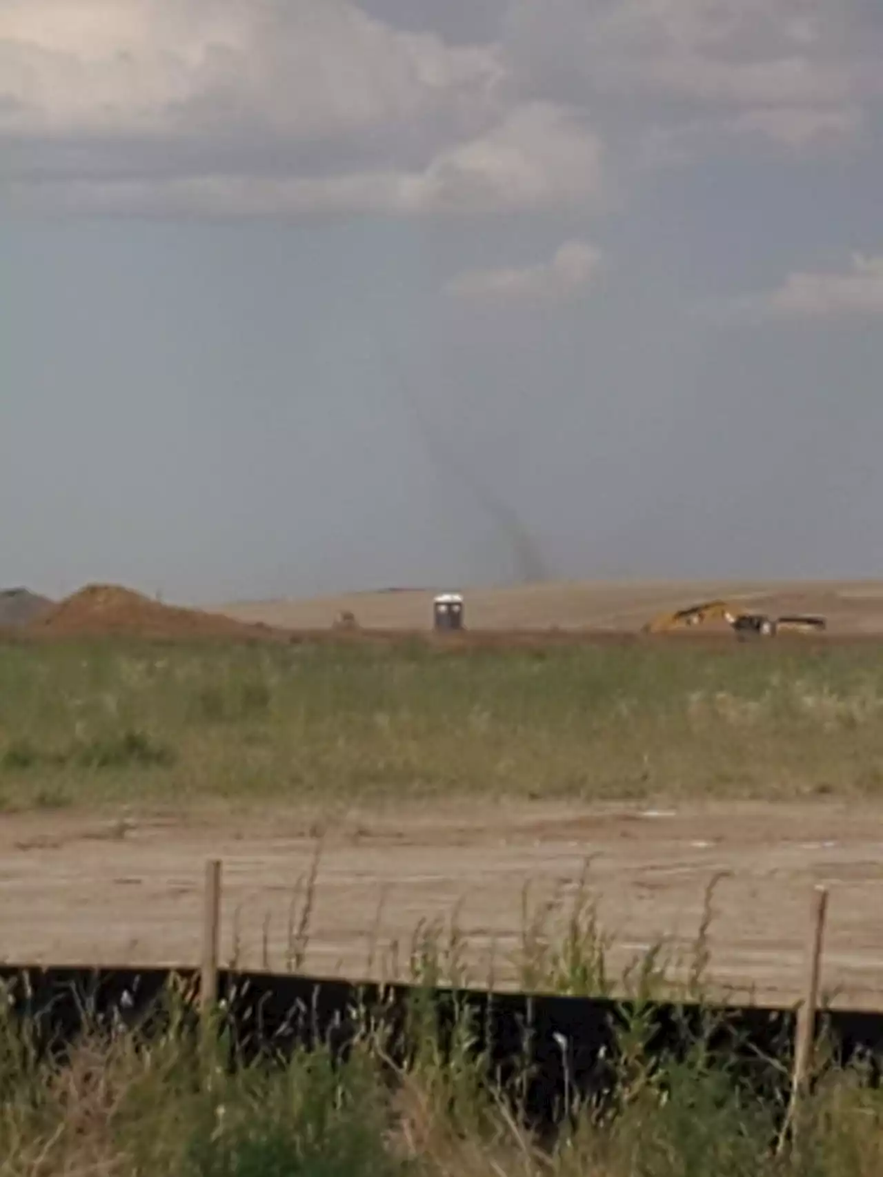 Flash flood reported in Cameron Peak burn scar, landspout spotted near DIA