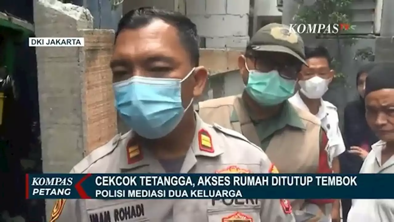 Cekcok Antar Tetangga, Akses Rumah Warga Ditutup Tembok Hingga 2 Meter