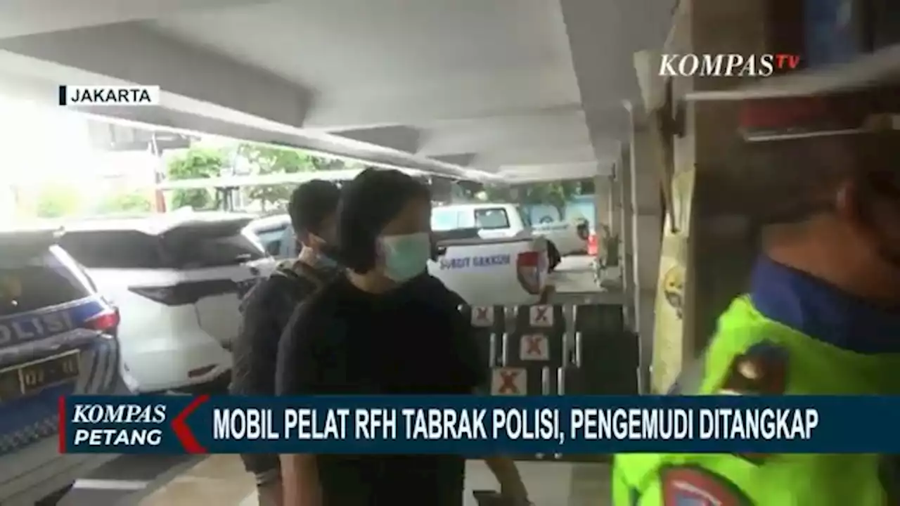 Mobil Plat RFH Tabrak Polisi di Tol Dalam Kota, Sopir Sempat Berupaya Kabur