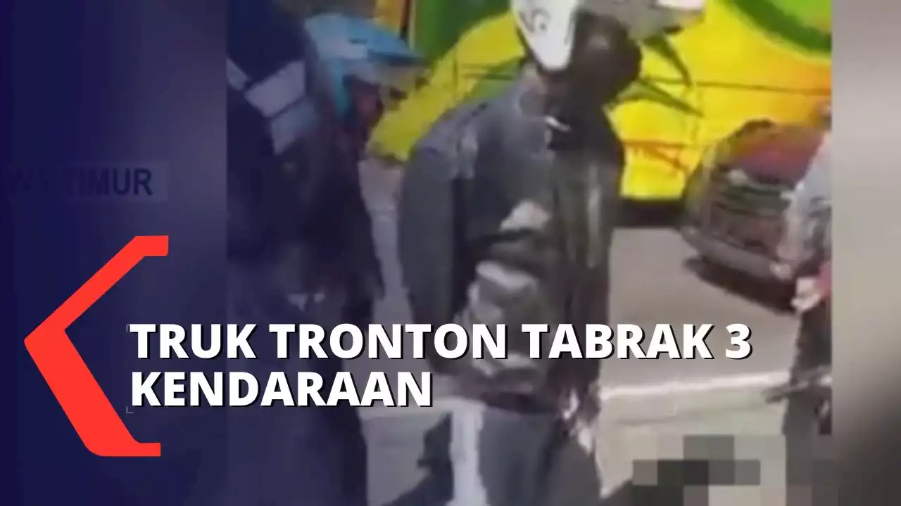 Rem Blong, Truk Tronton Tabrak 3 Kendaraan di Probolinggo