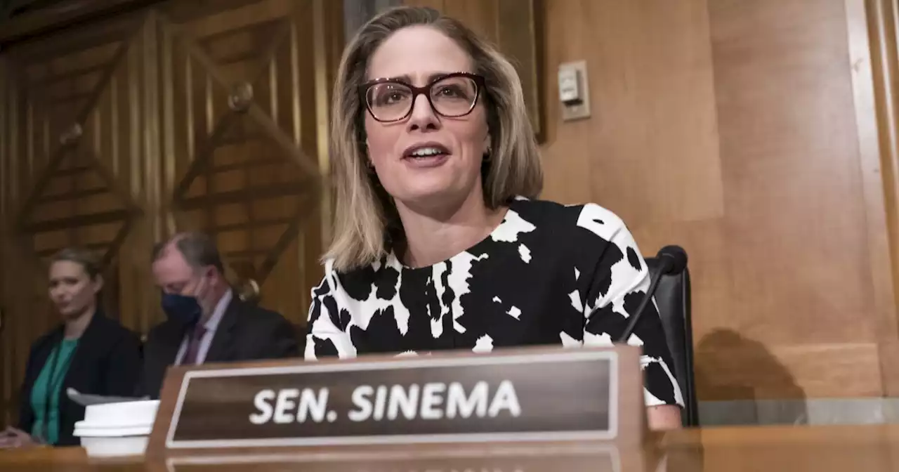 Sinema says she will move forward with Senate Democrats' climate, health and tax bill