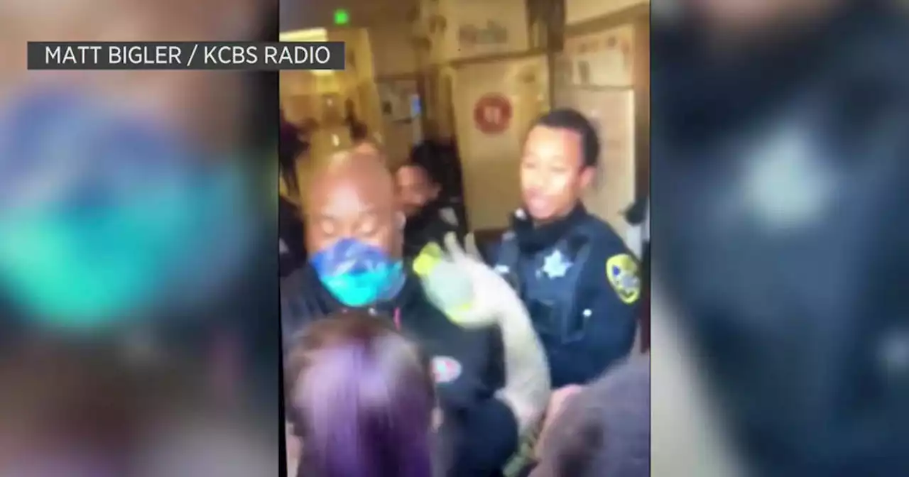 Protesters occupying Oakland elementary school clash with security guards