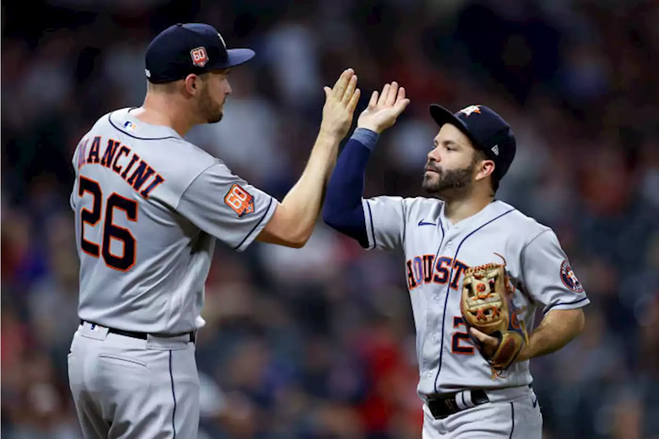 Mancini hits 2 HRs, Astros roll past Guardians 9-3