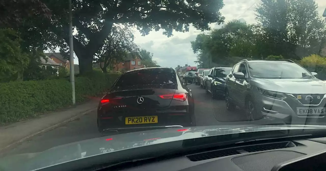 Traffic nightmare as drivers take over an hour to get through village