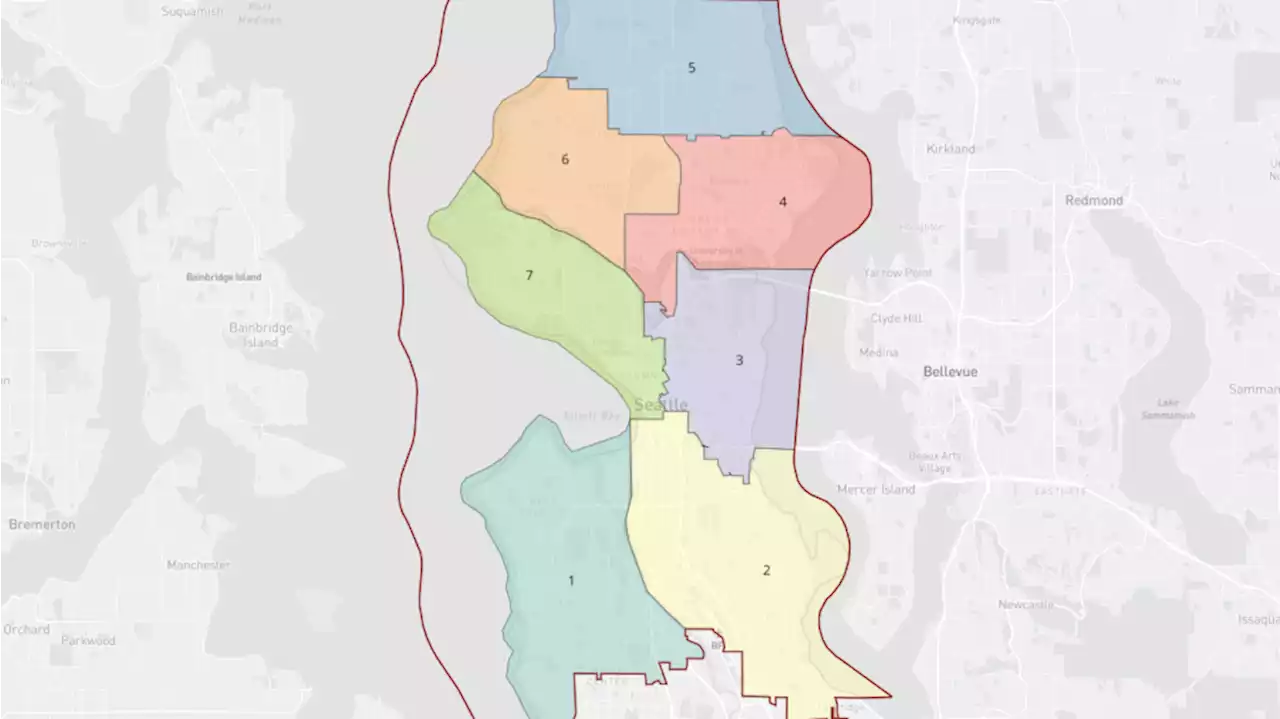 Seattle releases draft map of new city council districts