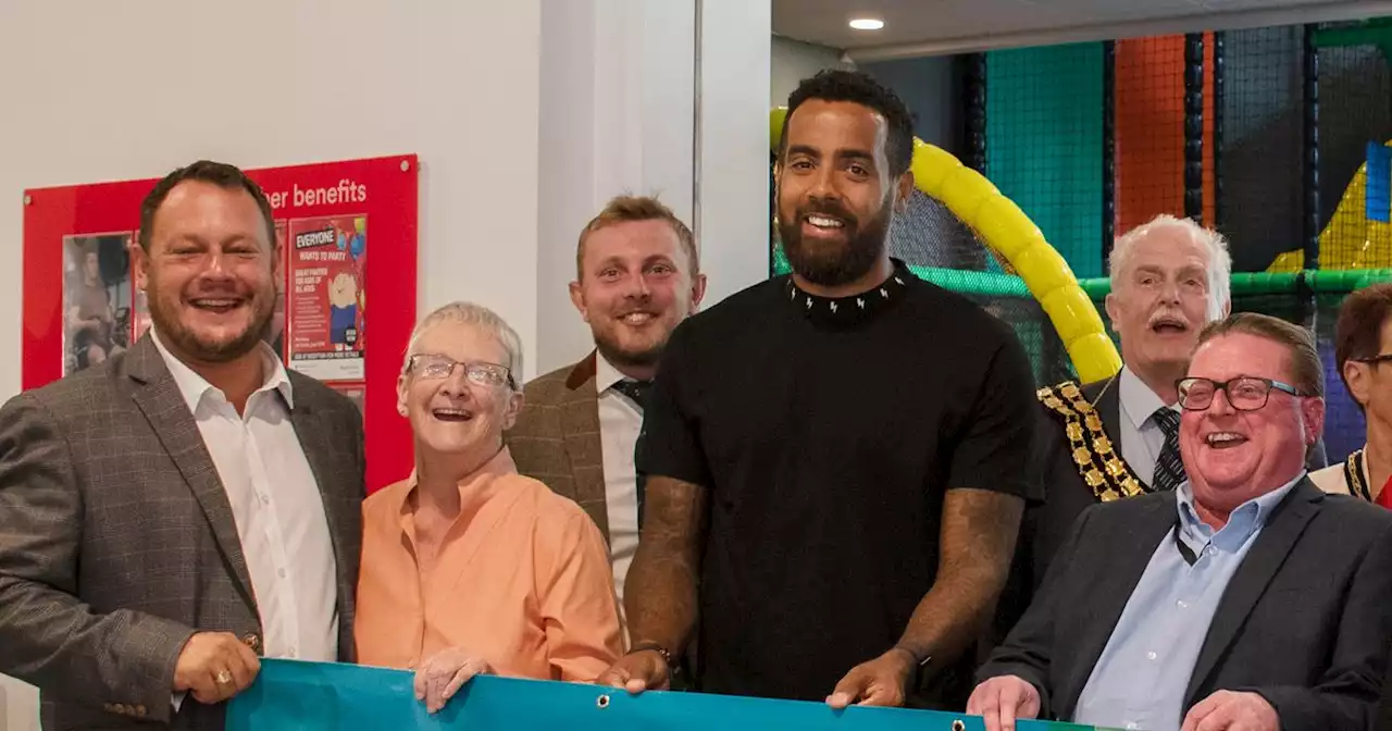 Town's £15m leisure centre opened by former England footballer