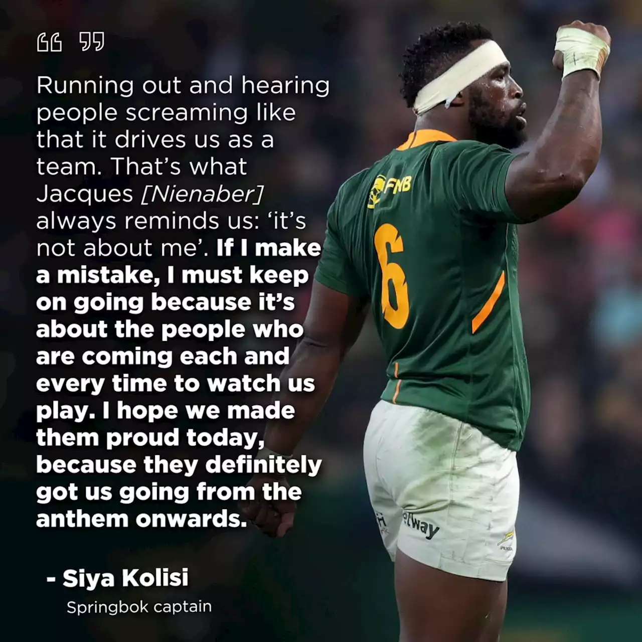 Boks: It feels good but job's not done yet