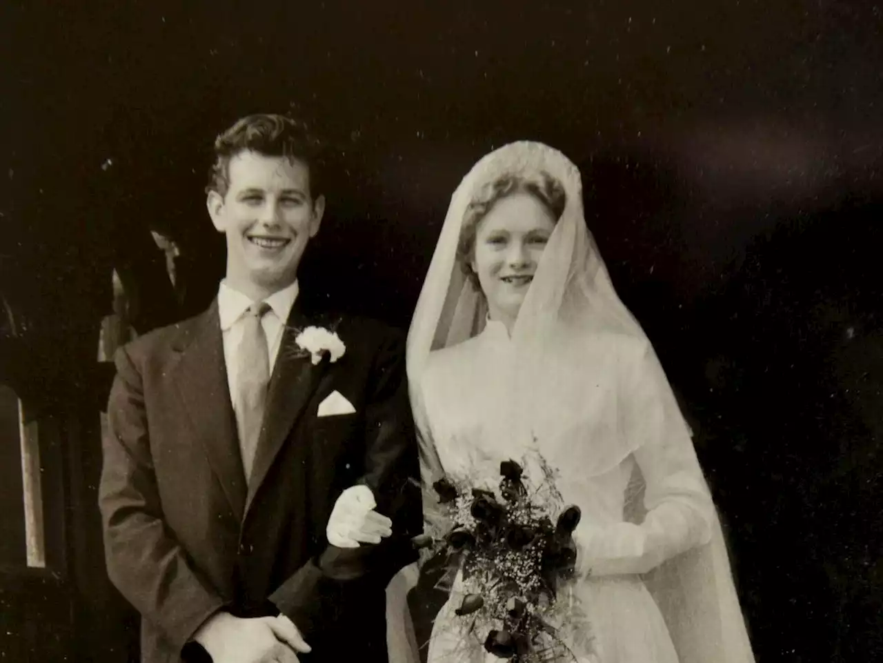 Great-grandmother tries on wedding dress 65 years on - and looks just as stunning