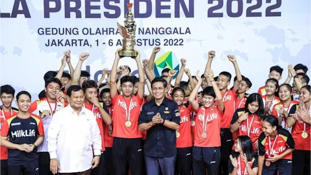 Jawa Tengah Juara Umum Turnamen Bulutangkis Piala Presiden 2022