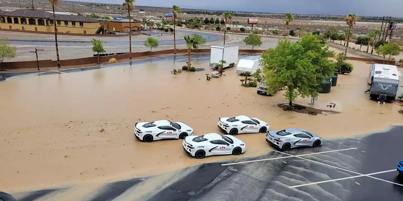 Spring Mountain Motorsports Ranch Flooded