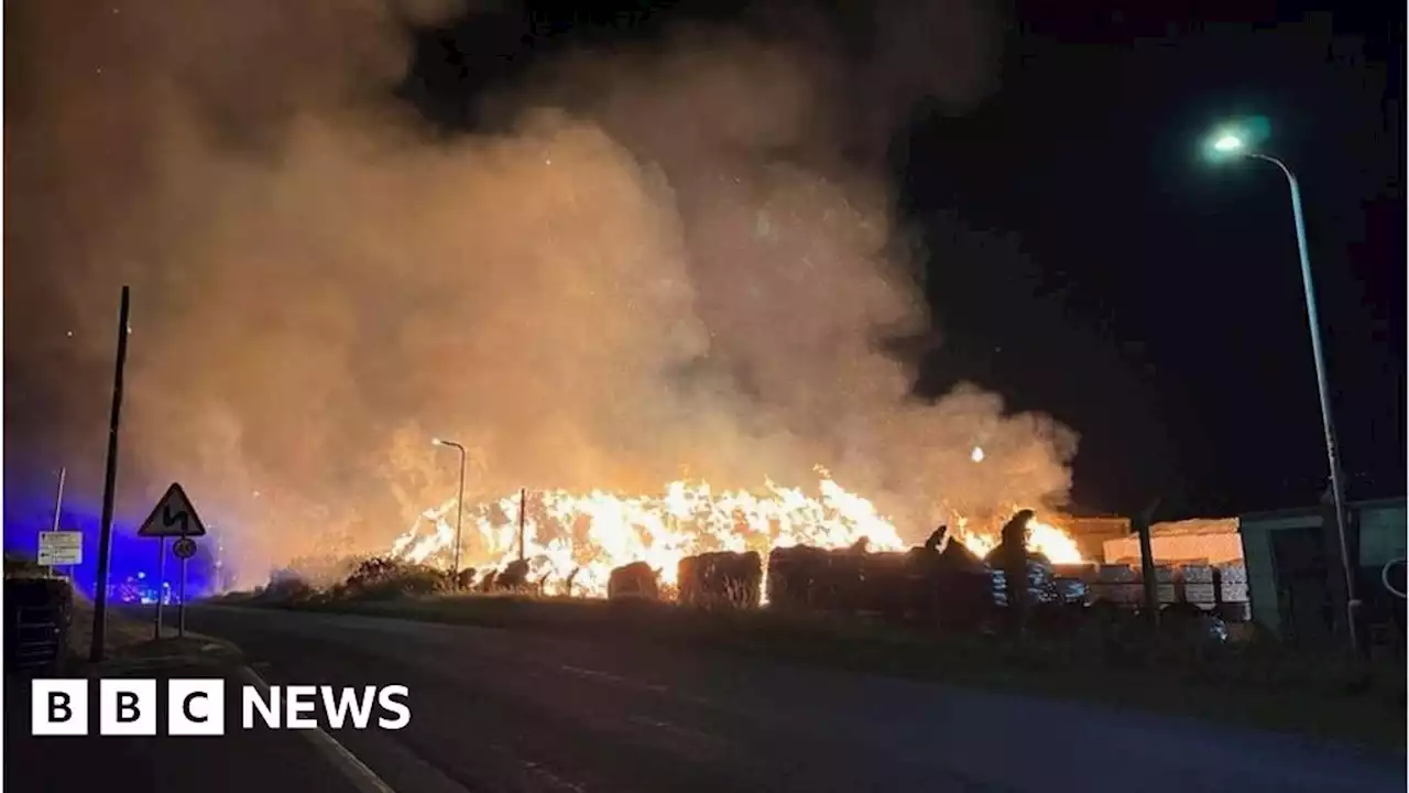 Portadown: Firefighters remain at scene of Annaghmore fire