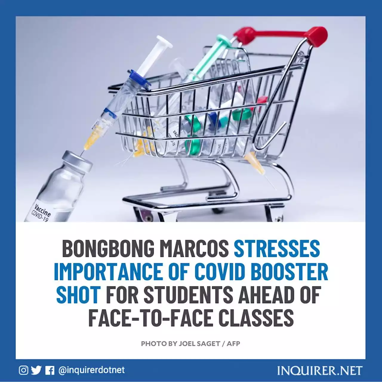 Bongbong Marcos stresses importance of COVID booster shot for students ahead of face-to-face classes